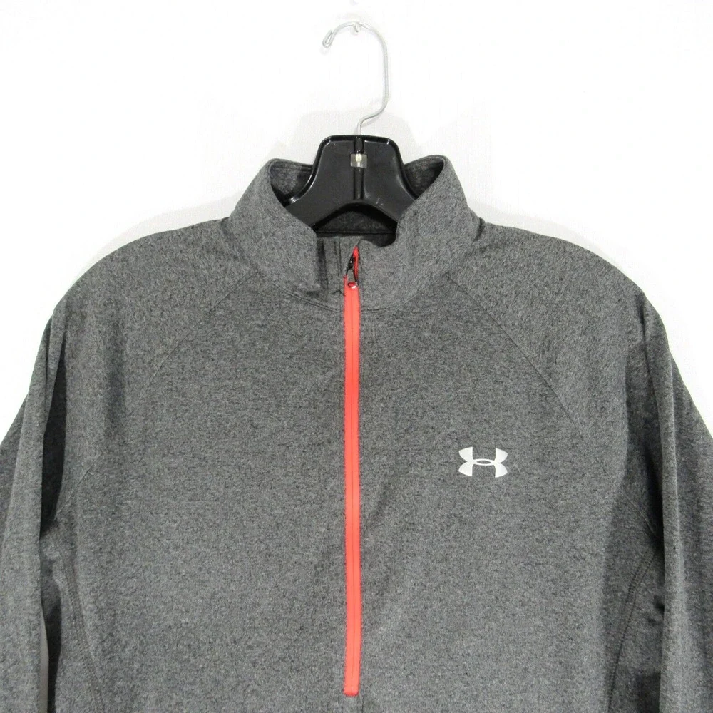 Under Armour Sweatshirt Womens Size Medium Heatgear Loose pullover 1/4 zip Gray‎